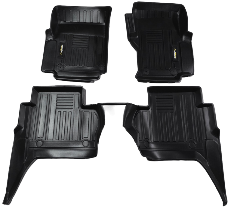 Rugged lines, practical fit: Ford ranger bed liner and companion mats